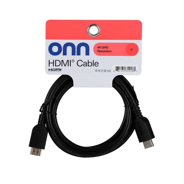 onn 6' High Speed HDMI Cable with Ethernet photo 3
