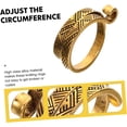 thumbnail image 2 of 4pcs Braided Ring Vintage Decor Retro Decor Adjustable Knitting Ring Decorative Ring To Weave Tool, 2 of 5