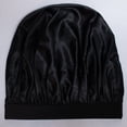 thumbnail image 4 of Evolve Jumbo Satin Bonnet, Black, 4 of 5