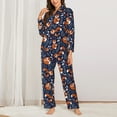 thumbnail image 2 of Sikiie Vintage Blue Fox Family Pajamas for Women Set, Womens Pajama Sets, Lounge Sets for Women, 2pjs for Women-XX-Large, 2 of 7