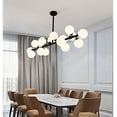 thumbnail image 3 of FINE MAKER Modern Chandelier 16 Round Glasses LED Ceiling Light Pendant With G4 LED Bulbs, 3 of 5