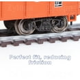 thumbnail image 3 of HO Scale Nickel Silver Track with Wood Ties – Set of 4 Realistic Model Railroad Tracks- R3 66602, 3 of 6