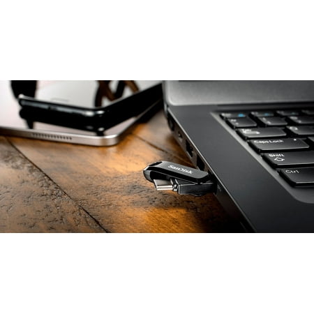 SanDisk - Ultra Dual Drive Go 128GB USB Type-A/USB Type-C Flash Drive - Black