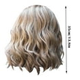thumbnail image 3 of Ladies Wig for Carnival 35CM Shoulder Length Curly Human Hair Wig Ideal for Party Decoration, 3 of 6