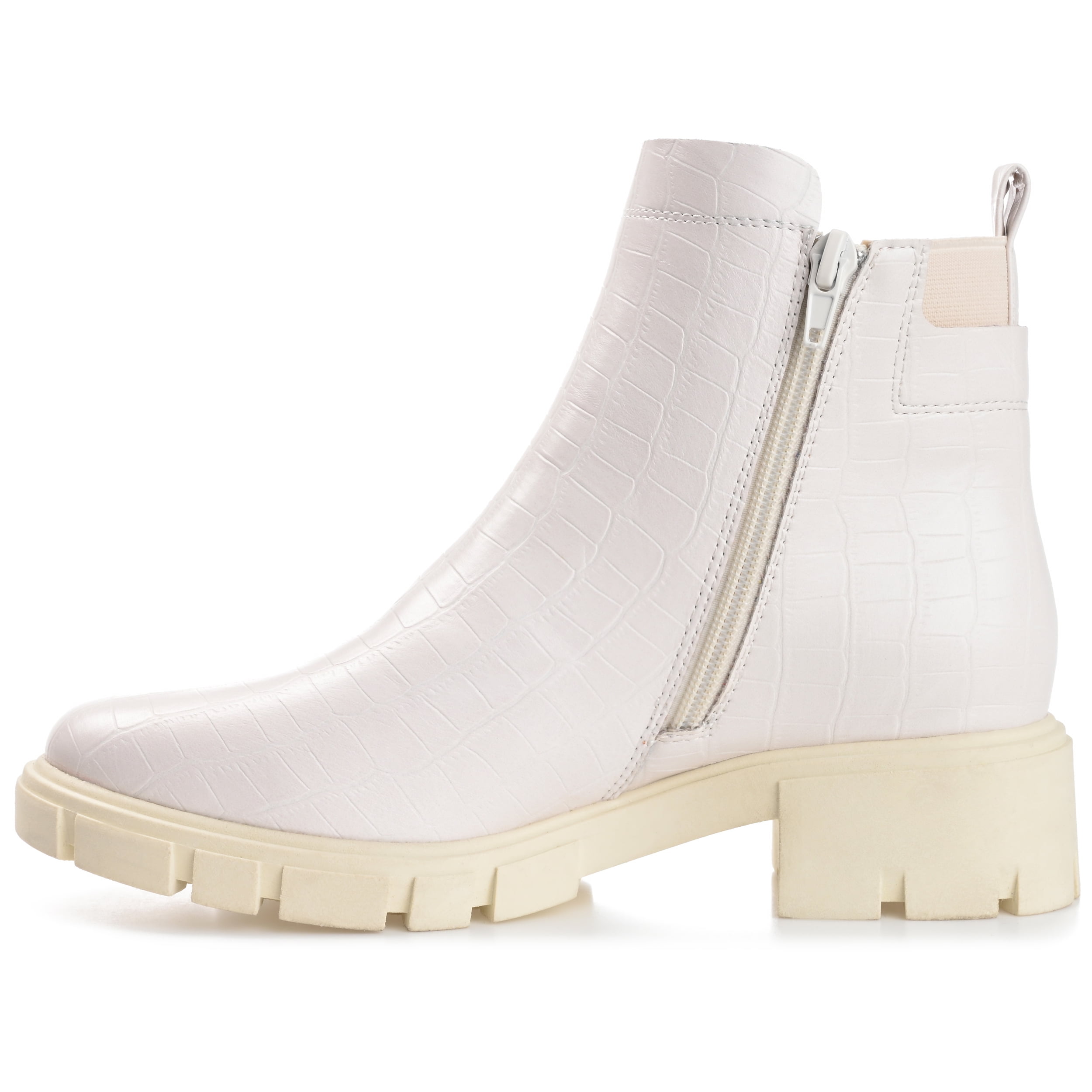 Journee Womens Jeeva Inside Zip Block Heel Booties