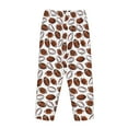 thumbnail image 5 of Naloa Football Print Women’s Ultra-Soft Comfy Pajama Lounge Pants with Pockets & Drawstring, 5 of 8