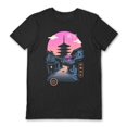 thumbnail image 1 of Vincent Trinidad - Camiseta Pagoda Wave Aesthetics para Adultos Unisex (Negro, Morado), 1 of 2