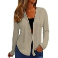thumbnail image 6 of ZJXFGS Women's Lightweight Zip Up Hoodies Long Sleeve Thin Casual Hooded Jacket Lightweight Hoodies with Pocket Beige L, 6 of 7