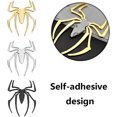thumbnail image 4 of 6 uds pegatinas con patrón de araña para coche, pegatinas con insignia de araña de metal 3D, pegatinas autoadhesivas para coches JM, 4 of 5