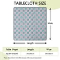 thumbnail image 2 of Checkered Unicorn Cat Pattern Square Fitted Tablecloth with Elastic Edge,Square Table Cover,Washable Elastic Table Cover for Home Kitchen Party Decor 34"x34", 2 of 6