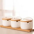 thumbnail image 4 of Ceramic Sugar Bowl with Sugar Spoon and Bamboo Lid Gift for Home and Kitchen, 4 of 6