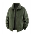 thumbnail image 2 of Jerdar Men's Cotton Sherpa Collar Washed Jacket, Loose Fit Thickened Winter Coat with Multi‑Pockets, Casual Outdoor Outerwear Winter Jackets, 2 of 5