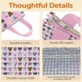 thumbnail image 4 of Cute Pitbull Terriers Dog and Flower Insulated Lunch Bag for Women & Adults,Large Portable Soft Cooler Lunch Bag,Thermal Food Storage Tote with Pearl Cotton,8.66L,8.75x5.75x9.5 Inch, 4 of 6