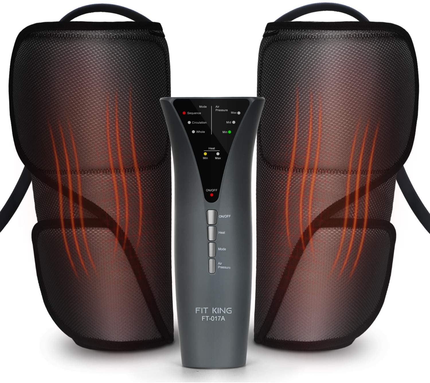 FIT KING Leg Massager for Circulation Calf Massager with Heat 3 Modes 3