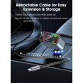 thumbnail image 3 of Cargador de coche EFFIFLOW 107W retráctil USB-C y Lightning, 3 of 6