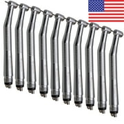 10 Pcs Single Water Spary Standard Head Dental High Speed Handpiece Tips Push Button 4Hole Kit Dentist Equipment
