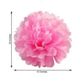 thumbnail image 3 of Efavormart 6 PCS Paper Tissue Wedding Birthday Party Banquet Event Festival Paper Flower Pom Pom - Pink 10 inch, 3 of 11
