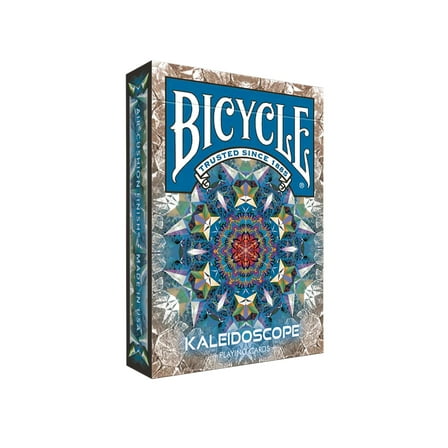 Bicycle Kaleidoscope Blue Playing Cards