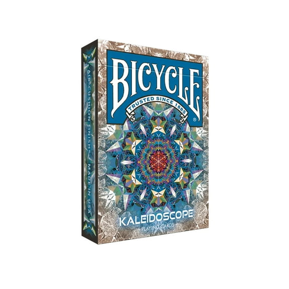 Bicycle Kaleidoscope Blue Playing Cards