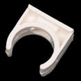 50 Pcs 20mm Diameter White PVC Water Supply Pipe Clips Fittings