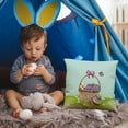 thumbnail image 2 of Qiopertar Clearance Home Decor Easter Day Pillowcase Linen Rabbit Pillowcase For Home Decoration 18x18 Inches under $2 Saving Up To 99% Off, 2 of 2
