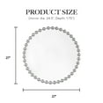 thumbnail image 3 of Madison Park Beaded 36" Dia Round Wall Mirror, with Luxury Iron Framed, Modern Wall Mounted Mirror for Home Décor, Silver, 3 of 8