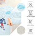 thumbnail image 3 of Yayeee Bath Rugs for Bathroom Floor Set of 2 Non Slip Fluffy Soft Absorbent Mat, Hockey Action Zone, 3 of 7