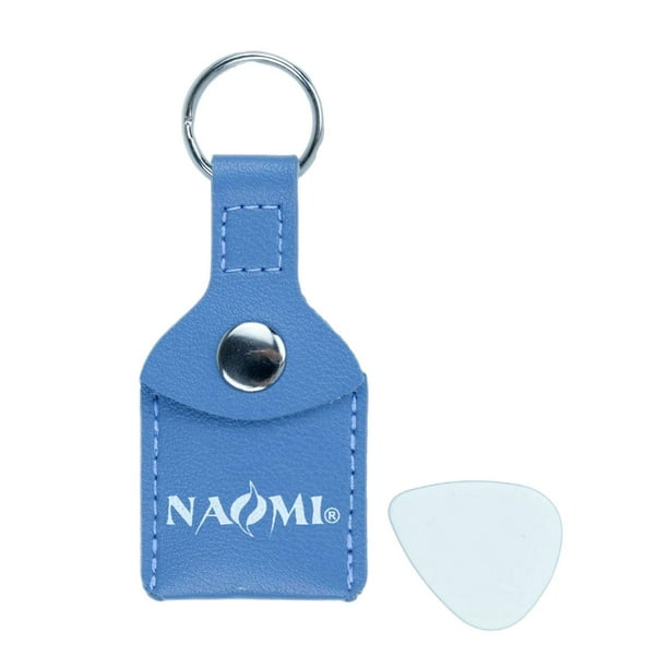 Estuches de Cuero PU para Púa, Llavero para Bolsa, Estuche para Púas de Guitarra, Piezas para Guitarra