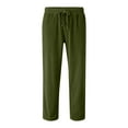 thumbnail image 4 of BXJX Boys' Athletic Jogger Pants- Casual Side Pockets Loose Elastic Waist Sweatpants with Tapered Leg Green Size 11-12 Years, 4 of 8