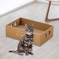 thumbnail image 4 of Caja rascadora para gatos Yuyangstore Cartón rascador grande Estilo A 47 cm x 31,5 cm x 14 cm, 4 of 8