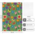 thumbnail image 2 of 2 Pcs Pioneer Flower Floral Print Pattern Kitchen Towels, Funny Microfiber Dish Towel Set, 18" X 26" Tea Towels, 2 of 6