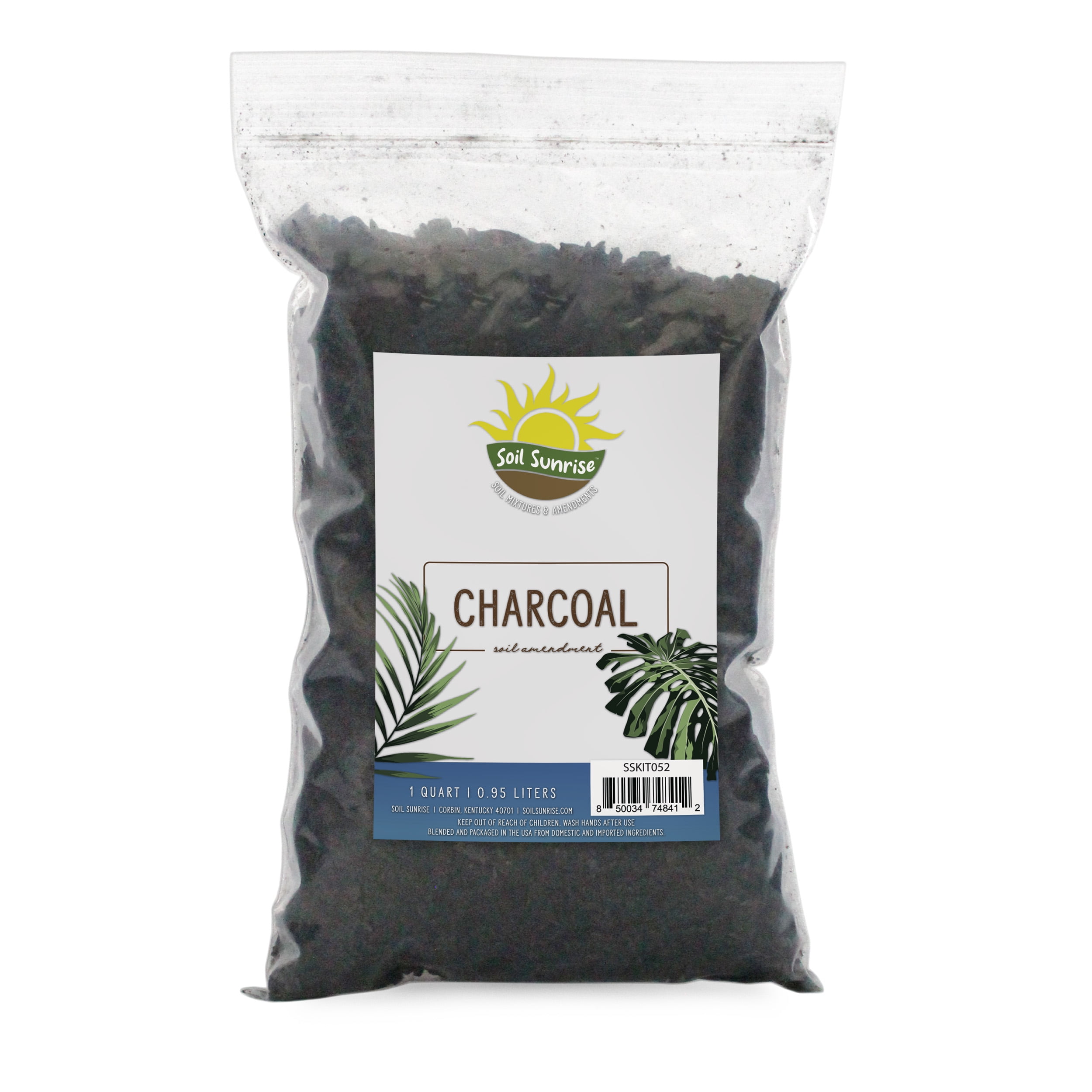 Horticultural Charcoal for Indoor Plants (1 Quart), Hardwood Soil