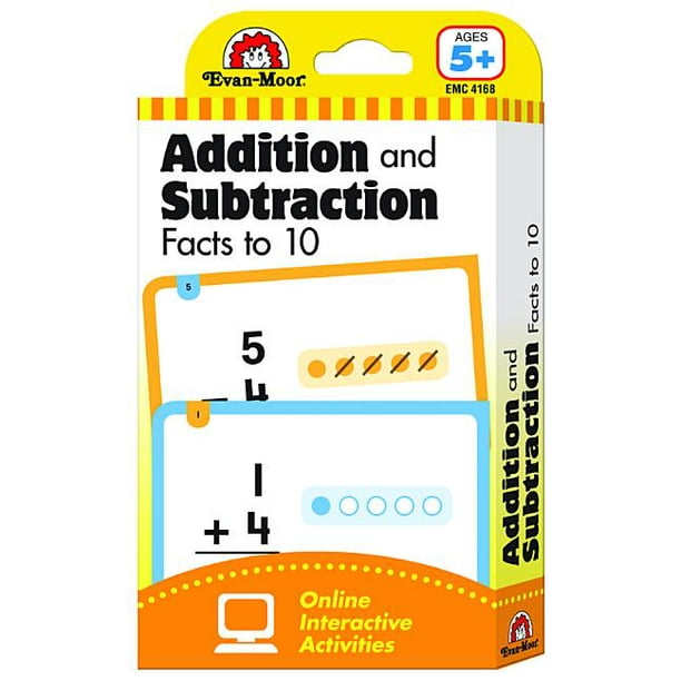 Flashcards Beginning Addition and Subtraction Facts to 10 Walmart