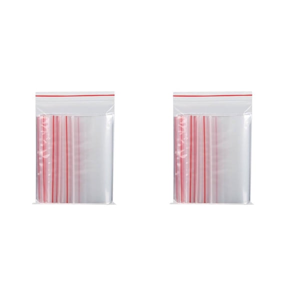 Naiovety CALIENTE 100 unids / paquete Bolsas con cierre de cremallera que se pueden sellar Bolsa de polietileno de plástico transparente Paquete de Type2 NO2 Naiovety CBP115980