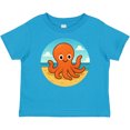 thumbnail image 3 of Inktastic Cute Smiling Octopus on Beach Boys or Girls Baby T-Shirt, 3 of 5