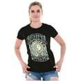 thumbnail image 3 of Boho Spiritual Journey Celestial Sun Womens Slim Fit Graphic Tee Brisco Brands S, 3 of 5