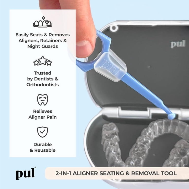 PUL 2-in-1 Aligner Removal and Chew Tool for Invisalign and Clear