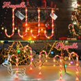 thumbnail image 2 of Qoosea 12Pack Outside Christmas Decorations Solar Candy Cane Lights, 72Led 8 Modes Waterproof Solar Christmas Holiday Outdoor Lights for Lawns Pathway Lights, 2 of 8