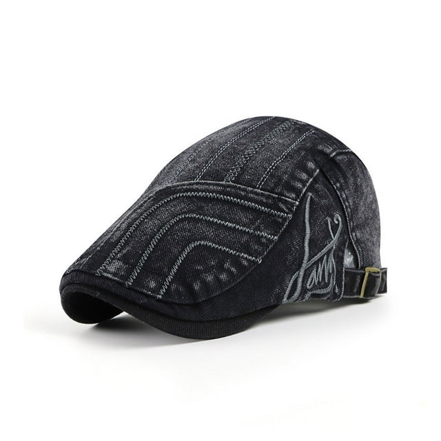 Gorra plana Vintage Wash unisex de algodón o mezclilla