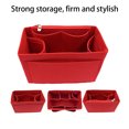thumbnail image 2 of Felt Insert Make Up Bag Portable Multi-pockets Large Capacity Cosmetic Storage Organizer Inner Accessory for Home Bathroom 29x15x16cm, 2 of 9