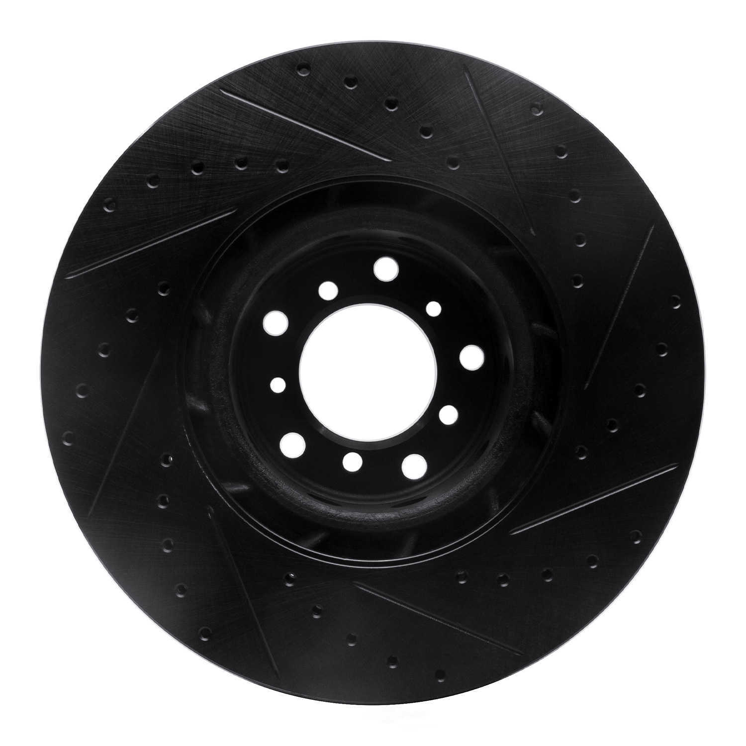 Dynamic Friction Company 633-31057D DFC Brake Rotor - Drilled And Slotted - Black