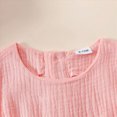 thumbnail image 4 of Toddler Baby Girl Clothes Summer Linen Outfit Bows Ruffle Vest Shirts + Ruffled Short Set Pink 2-3 Years, 4 of 9