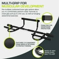 ProsourceFit MultiGrip ChinUp/PullUp Bar, Heavy Duty Doorway Trainer