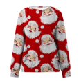 thumbnail image 2 of Sudadera de Manga Larga Gibobby Chaqueta Polar Estampado Digital Navideño Blanco S, 2 of 3