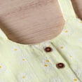 thumbnail image 4 of FNNMNNR Cute Toddler Baby Girls Summer Clothes Daisy Sleeveless Top+Ruffle Shorts 2Pcs Casual Outfits Beige 6-12 Months, 4 of 7