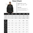 WenVen Men's Big and Tall Winter Coat Hooded Puffer Jacket Waterproof