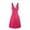 Glisme Pink97, variant on Glisme Casual Dresses For Women Plus Size V-Neck Retro Sling Pleated Slim Flare Skirt Dresse Blue Sundress Theme Party Dresses