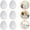 White, variant on Trianu 20 Pcs Paper Mache Easter Eggs, Paintable Easter Craft Egg Supplies DIY Blank Paper Mache Eggs Fillable Craft Eggs for Easter DIY Craft and Party Ornaments, Beige