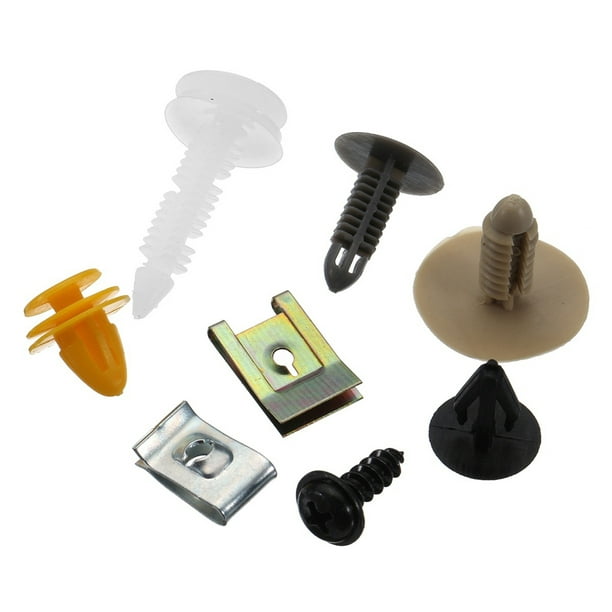 Clip de garniture de porte, carte de porte intérieure de voiture et clips  de garniture de panneau Kit de Rivet de fixation de montage adapté pour