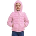 thumbnail image 2 of Zaldita Kids Boys Girls Hooded Puffer Jacket Lightweight Coat Zipper Warm Winter Outerwear Pink 7-8, 2 of 7